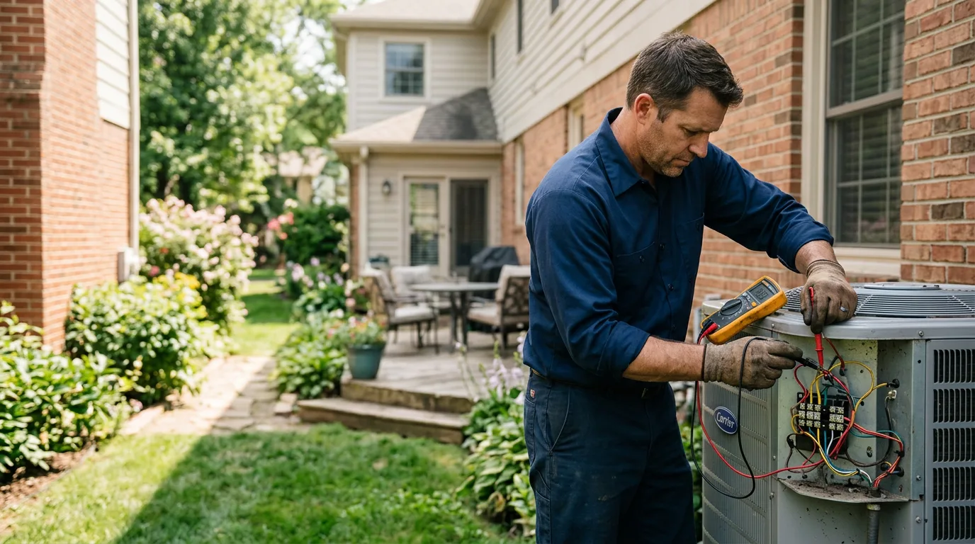 HVAC technician working near Gotham, WI